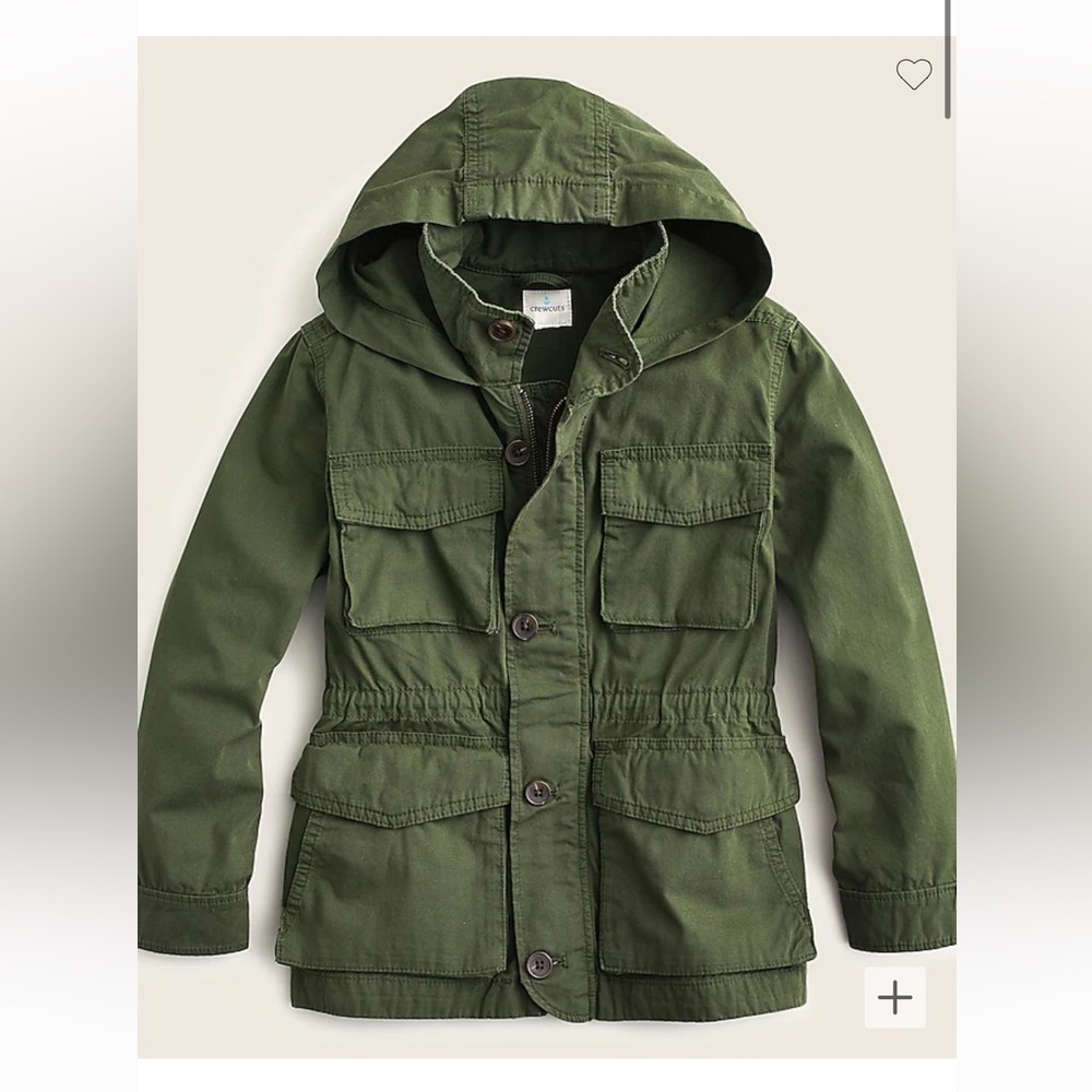NWT J.Crew boys green jacket - size 4/5